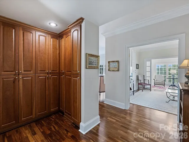 wooden floor and windows in a room