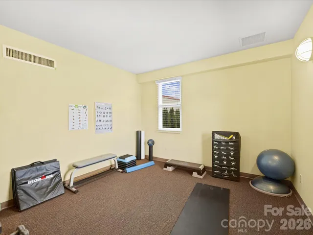 an outdoor space with patio furniture and a potted plants