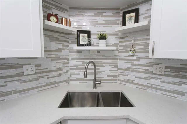 a close view of sink and tap