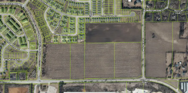 view of a brick building