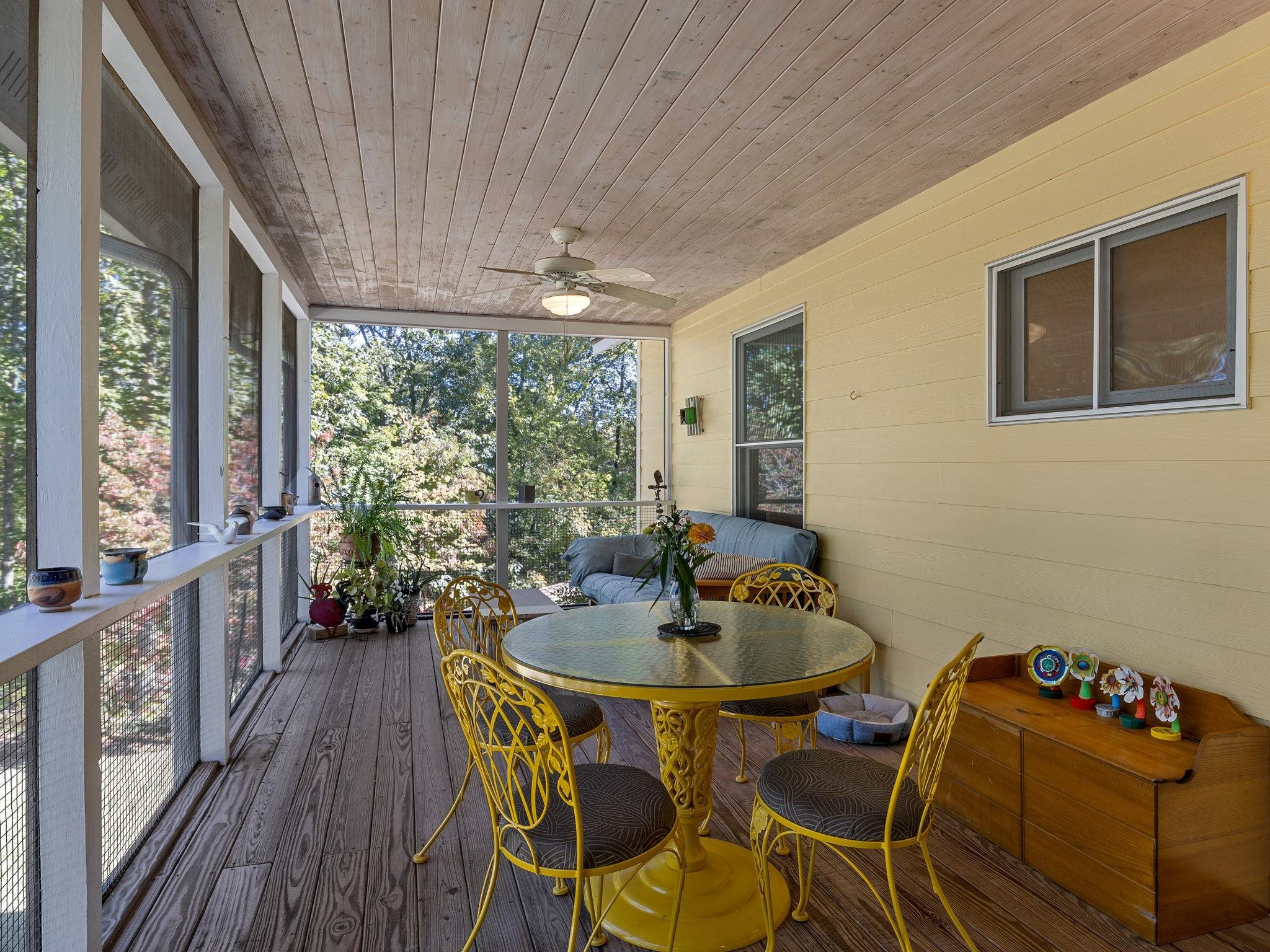 160 Caledonia Road Landrum, SC 29356 - Photo 33 of 49 Screened porch on main