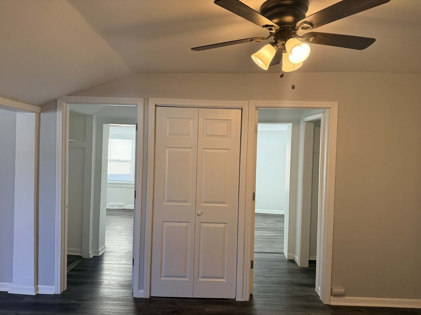 3634 Sangamon Street Steger, IL 60475 - Photo 11 of 17 wooden floor in an empty room with a fan