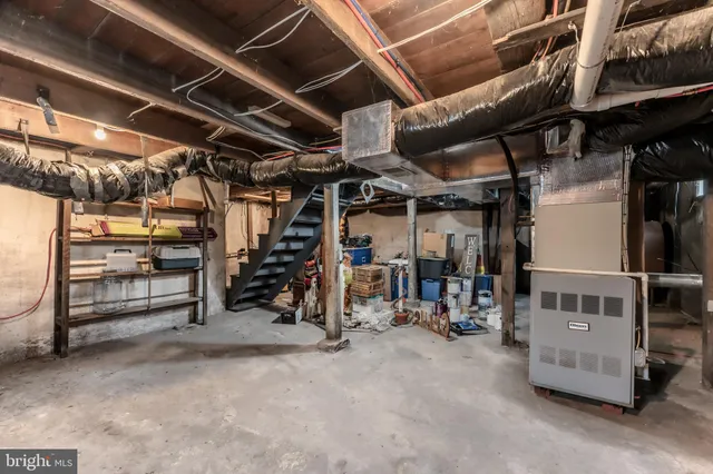 a view of storage and utility room