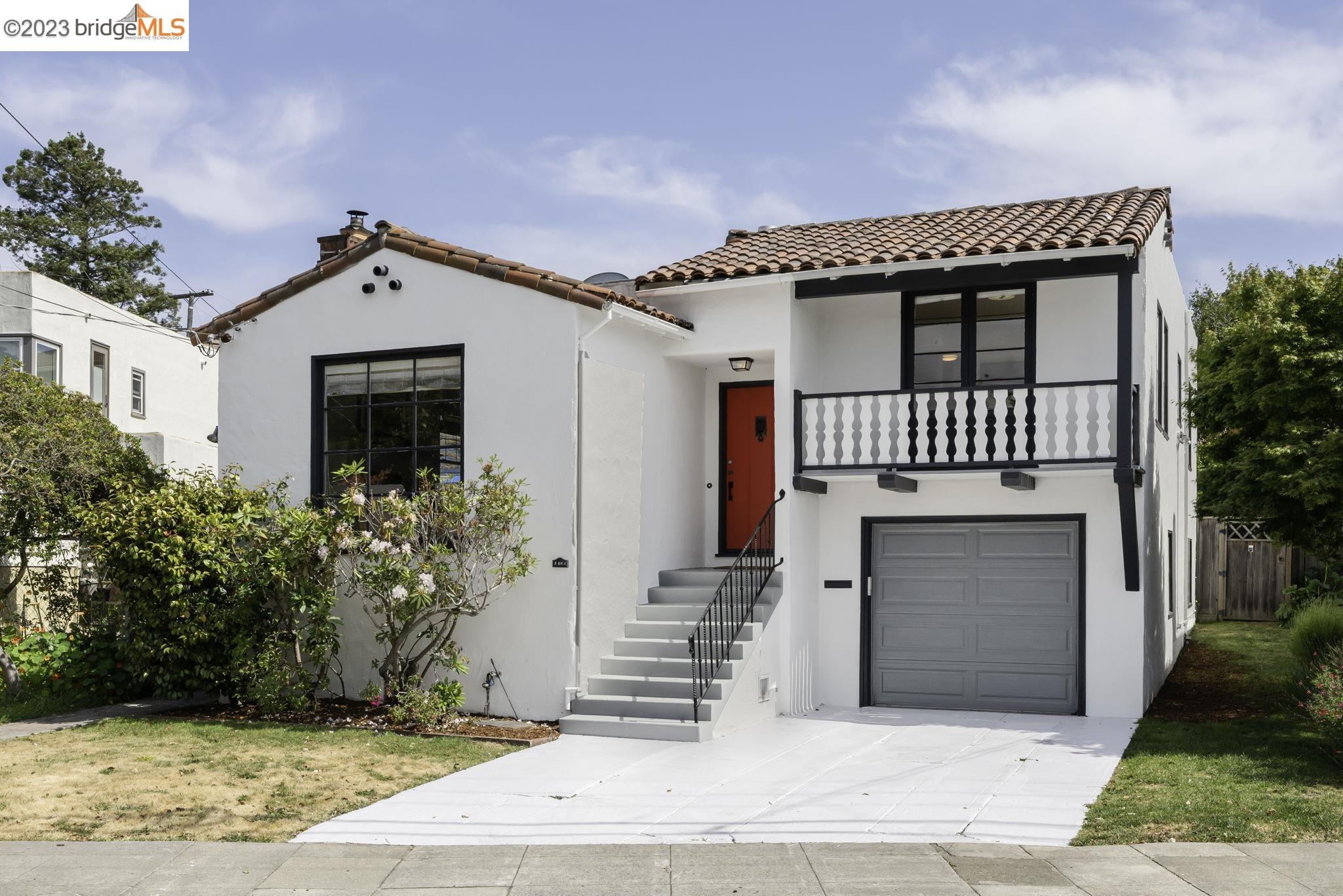 a front view of a house