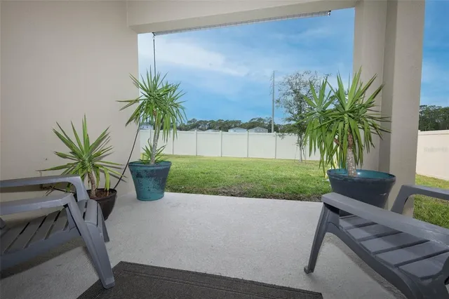 a view of a lake with a big yard