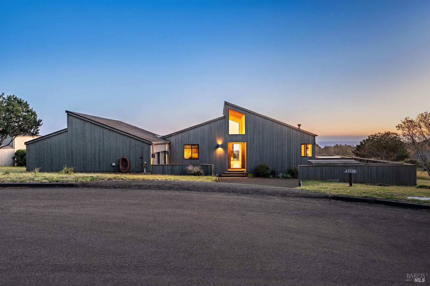 41339 Westwind The Sea Ranch, CA 95497 - Photo 58 of 60 Front of house at twilight as seen from cul-de-sac