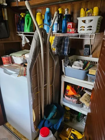 a room with storage and utility