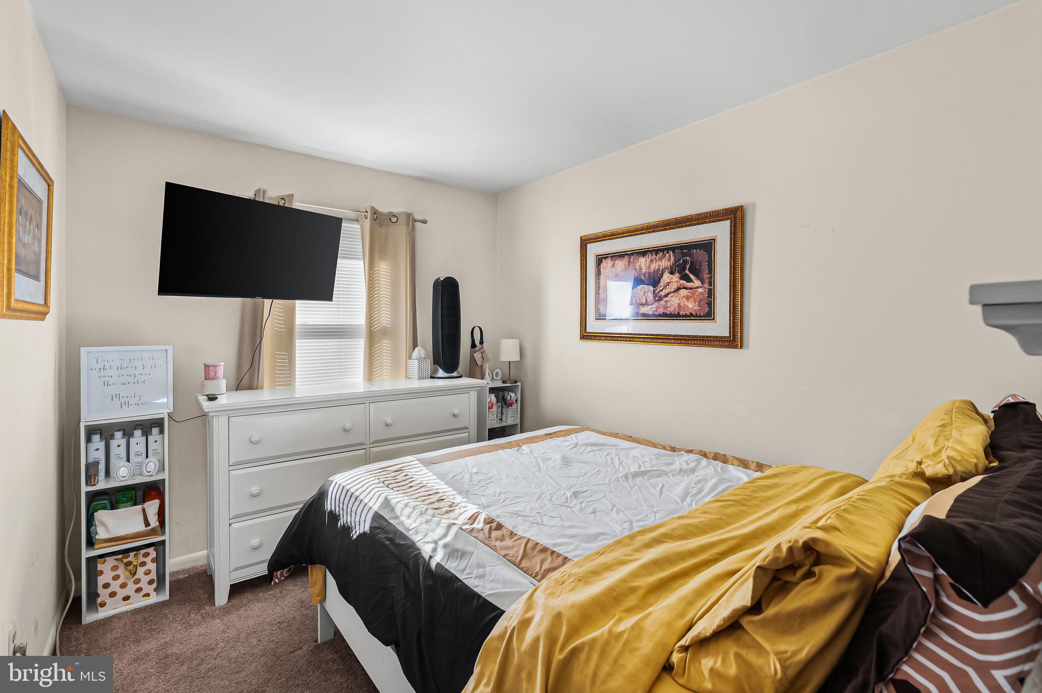 144 New Cedar Lane Hamilton, NJ 08610 - Photo 13 of 48 a bedroom with a bed and a flat screen tv