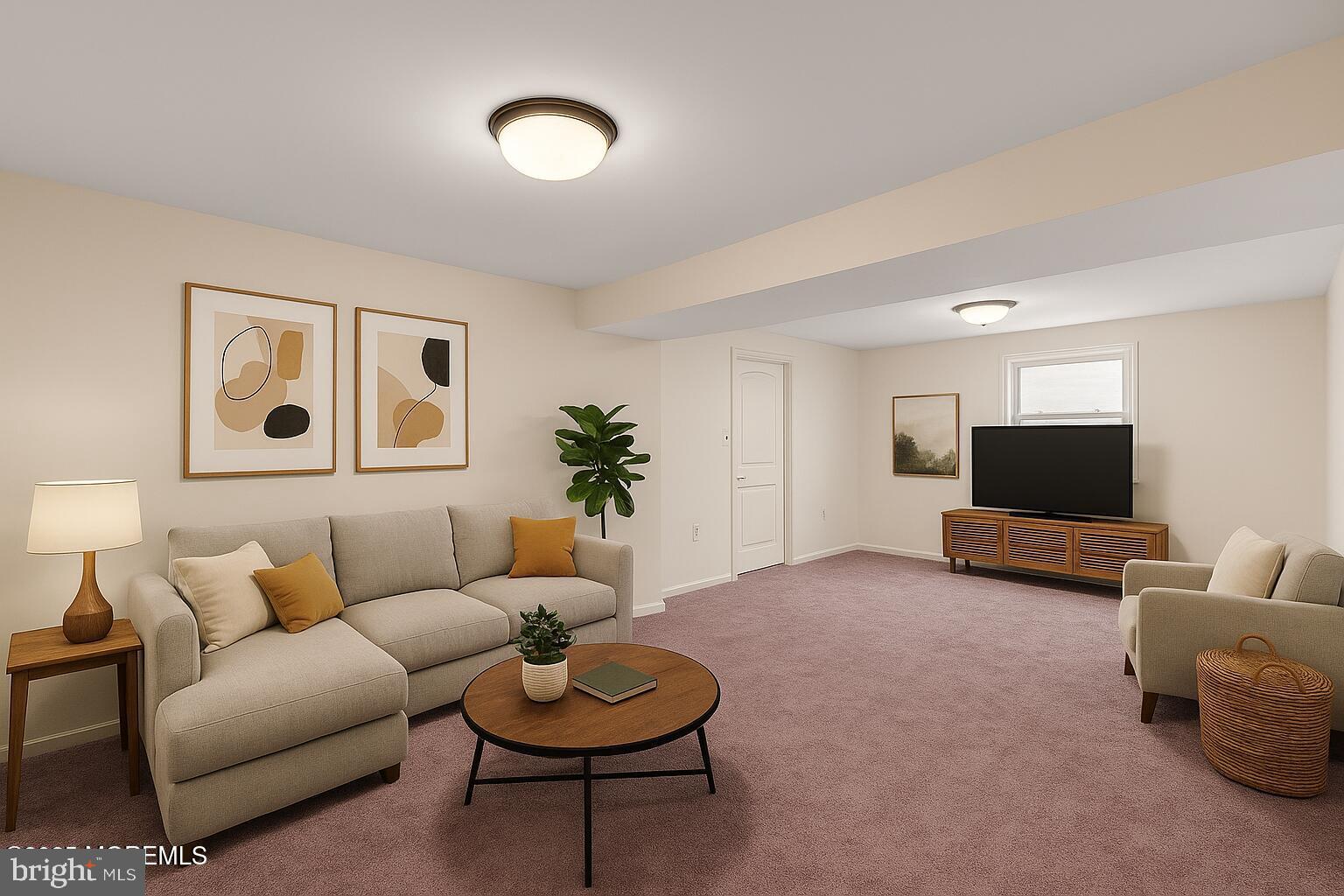 144 New Cedar Lane Hamilton, NJ 08610 - Photo 41 of 48 a living room with furniture and a flat screen tv