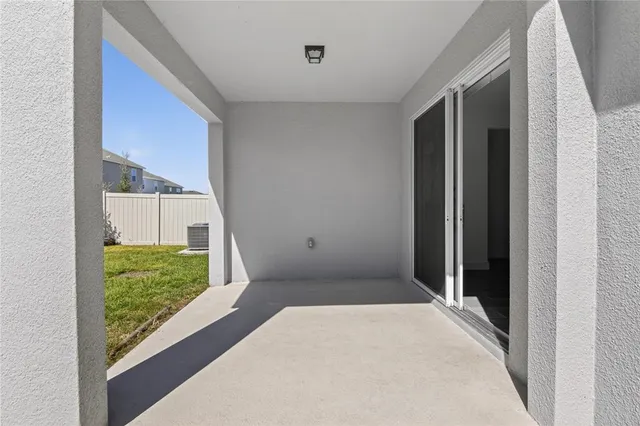 a view of a back yard from a window
