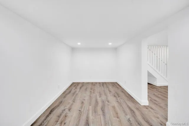 a view of wooden floor in a room