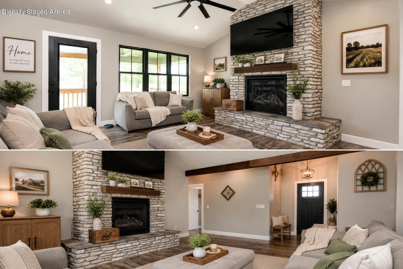 396 Blue Bell Road Billings, MO 65610 - Photo 13 of 36 396 Blue Bell Living Room VR Staged