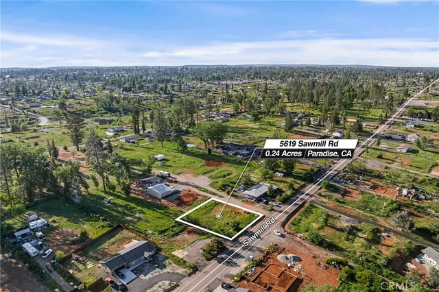 an aerial view of multiple house