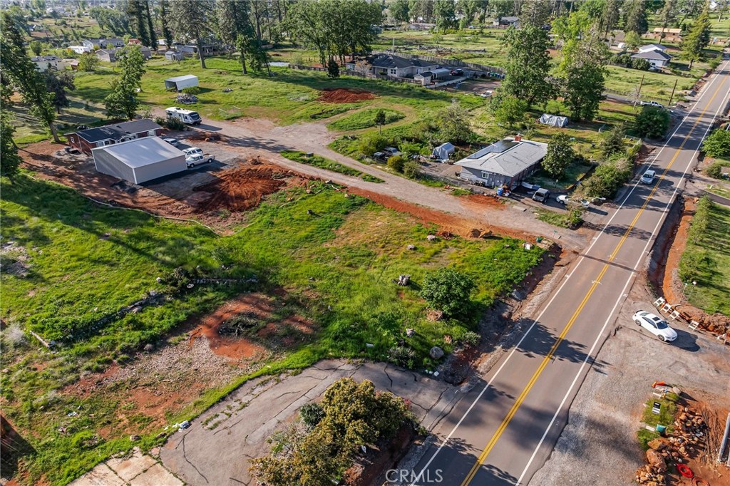 5619 Sawmill Road Paradise, CA 95969 - Photo 6 of 19 an aerial view of a house with garden space and street view