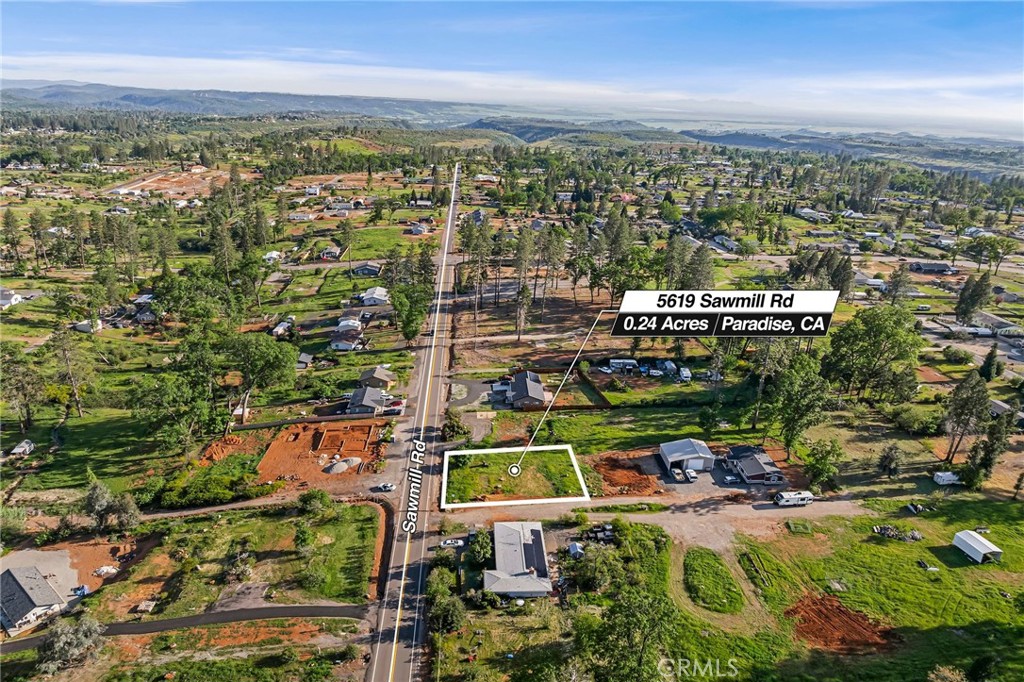 5619 Sawmill Road Paradise, CA 95969 - Photo 9 of 19 an aerial view of residential building and lake view
