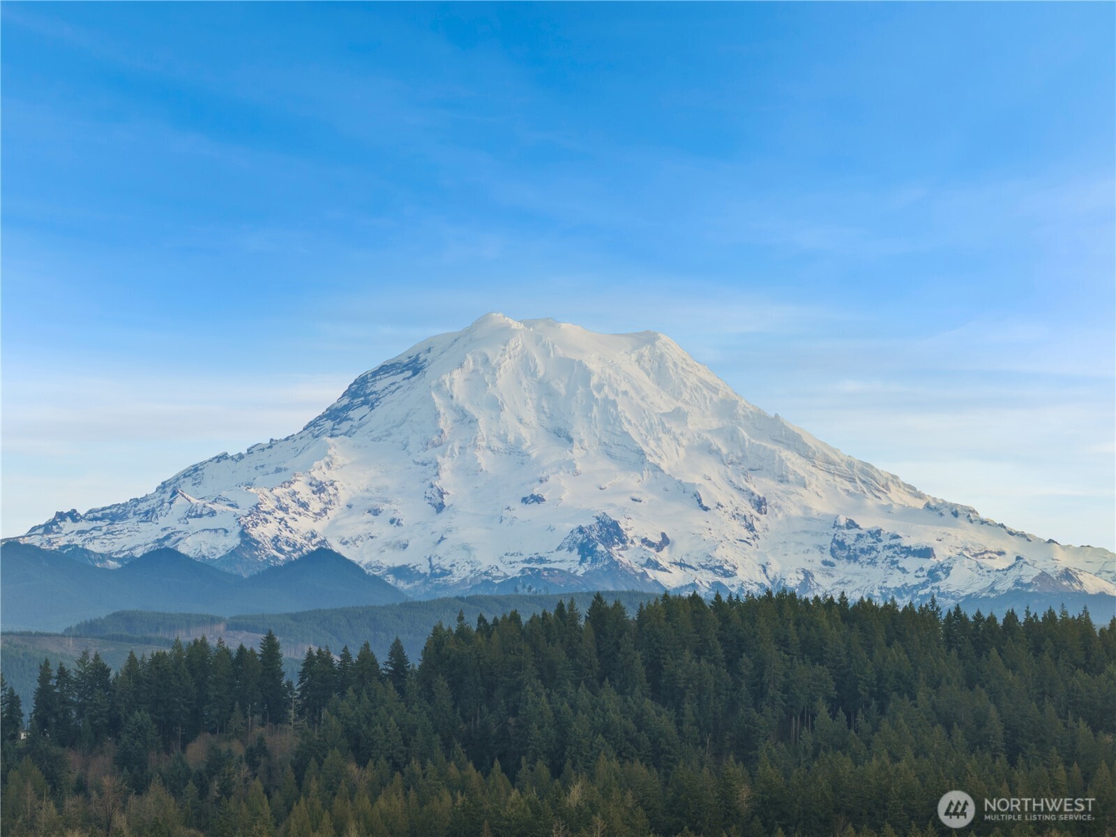 19908 135th Avenue East Graham, WA 98338 - Photo 36 of 39 a view of a mountain with a mountain in the background