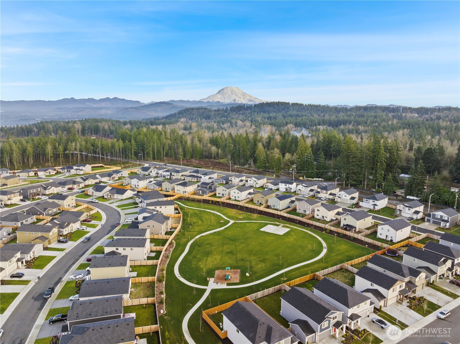 19908 135th Avenue East Graham, WA 98338 - Photo 39 of 39 a view of a swimming pool and mountain view