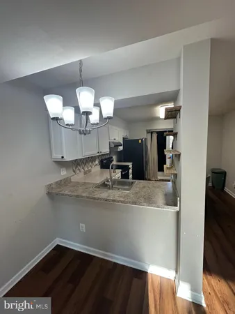a view of a kitchen counter top space