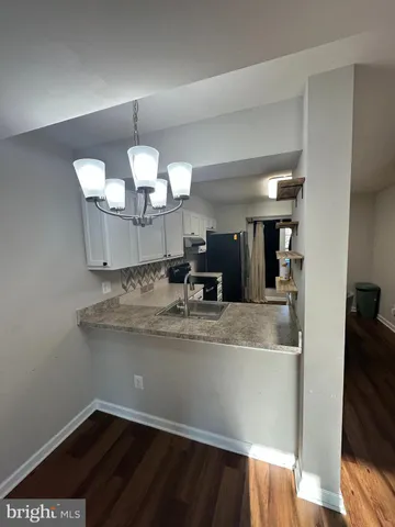 a view of a kitchen counter top space