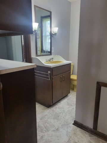 801 Main Street Crescent City, IL 60928 - Photo 7 of 11 a bathroom with a sink and a mirror