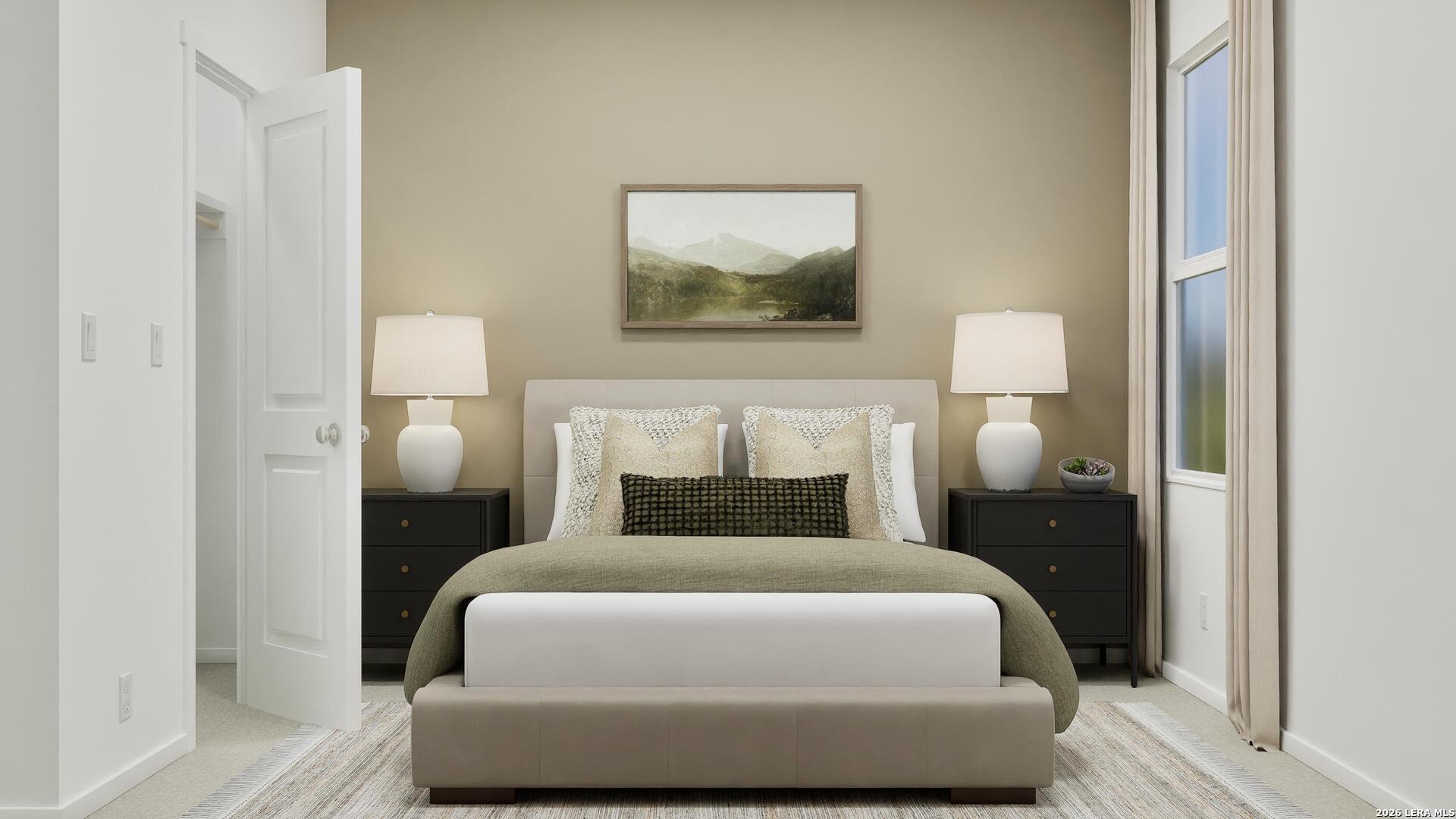 2123 Apollo Drive Portland, TX 78374 - Photo 21 of 32 a bedroom with a bed and a painting on the wall