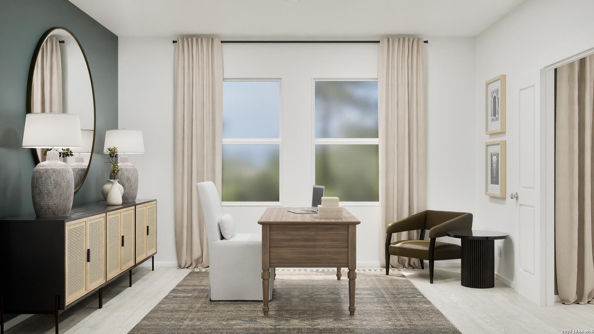 2123 Apollo Drive Portland, TX 78374 - Photo 23 of 32 a view of a hallway with chairs and a potted plant
