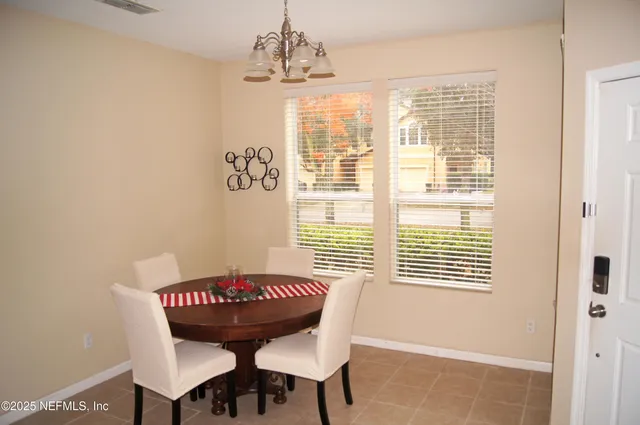 a view of a room with a window