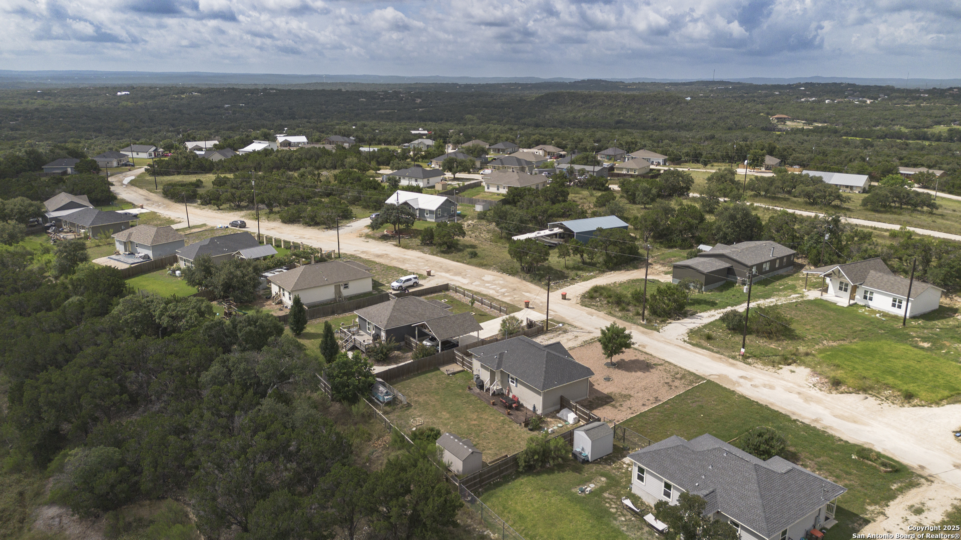 421 Cimarron Spring Branch, TX 78070 - Photo 29 of 29 an aerial view of residential houses with outdoor space