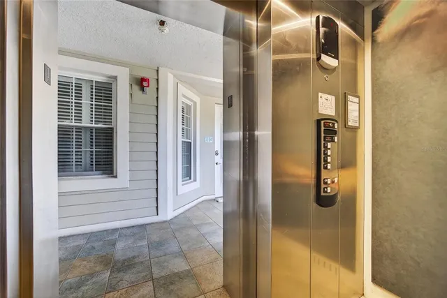 a view of front door of house