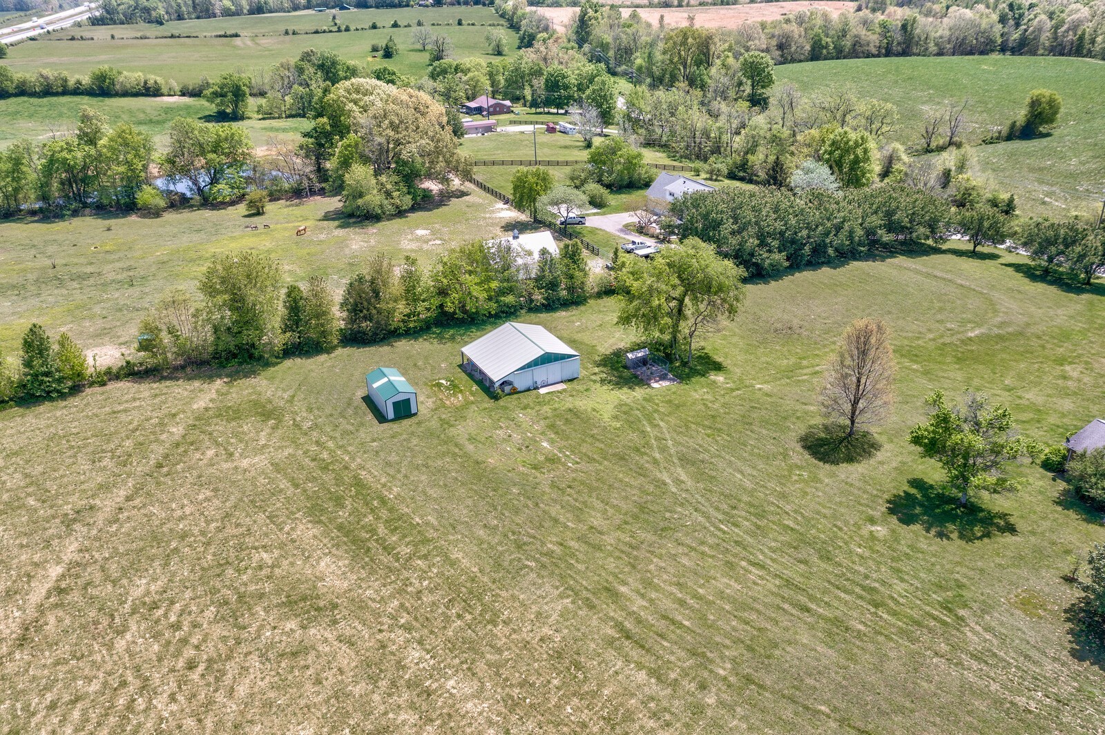 7486 Deer Ridge Road Primm Springs, TN 38476 - Photo 66 of 69 an aerial view of a house with a yard