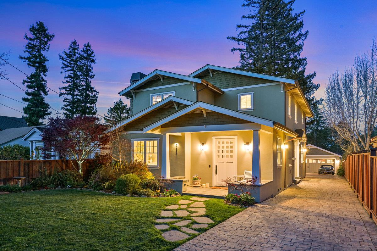 712 Newhall Road Burlingame, CA 94010 - Photo 1 of 1 a front view of a house with a yard