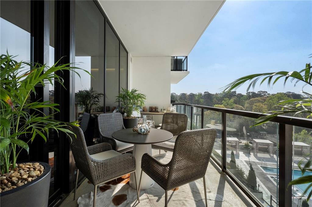 2425 Peachtree Street Northeast, Unit 707 Atlanta, GA 30305 - Photo 15 of 39 a view of balcony and patio