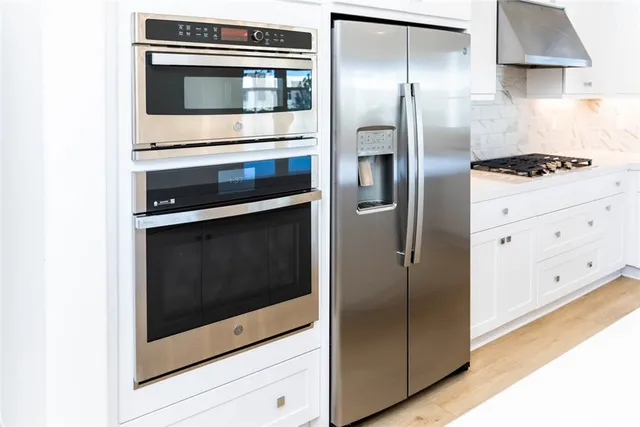 a close up of a stove