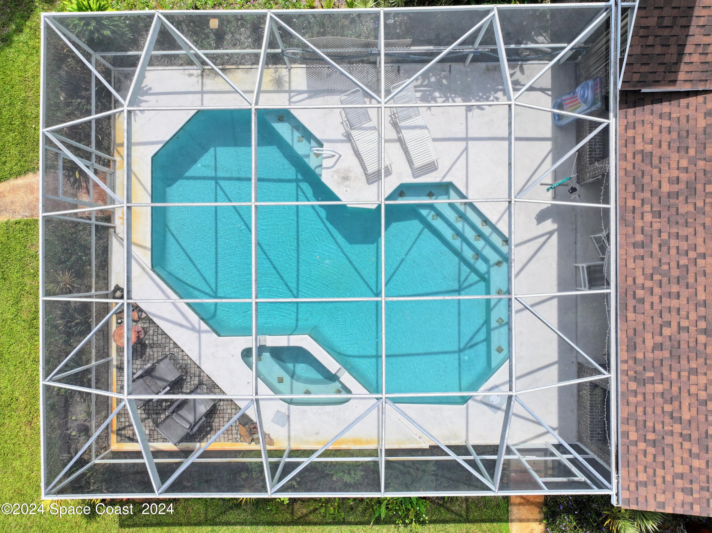 7746 Windover Way Titusville, FL 32780 - Photo 61 of 61 Pool Aerial