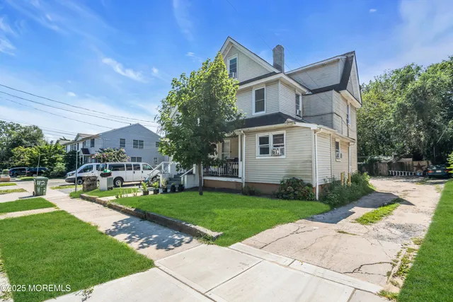 a view of a house with a patio