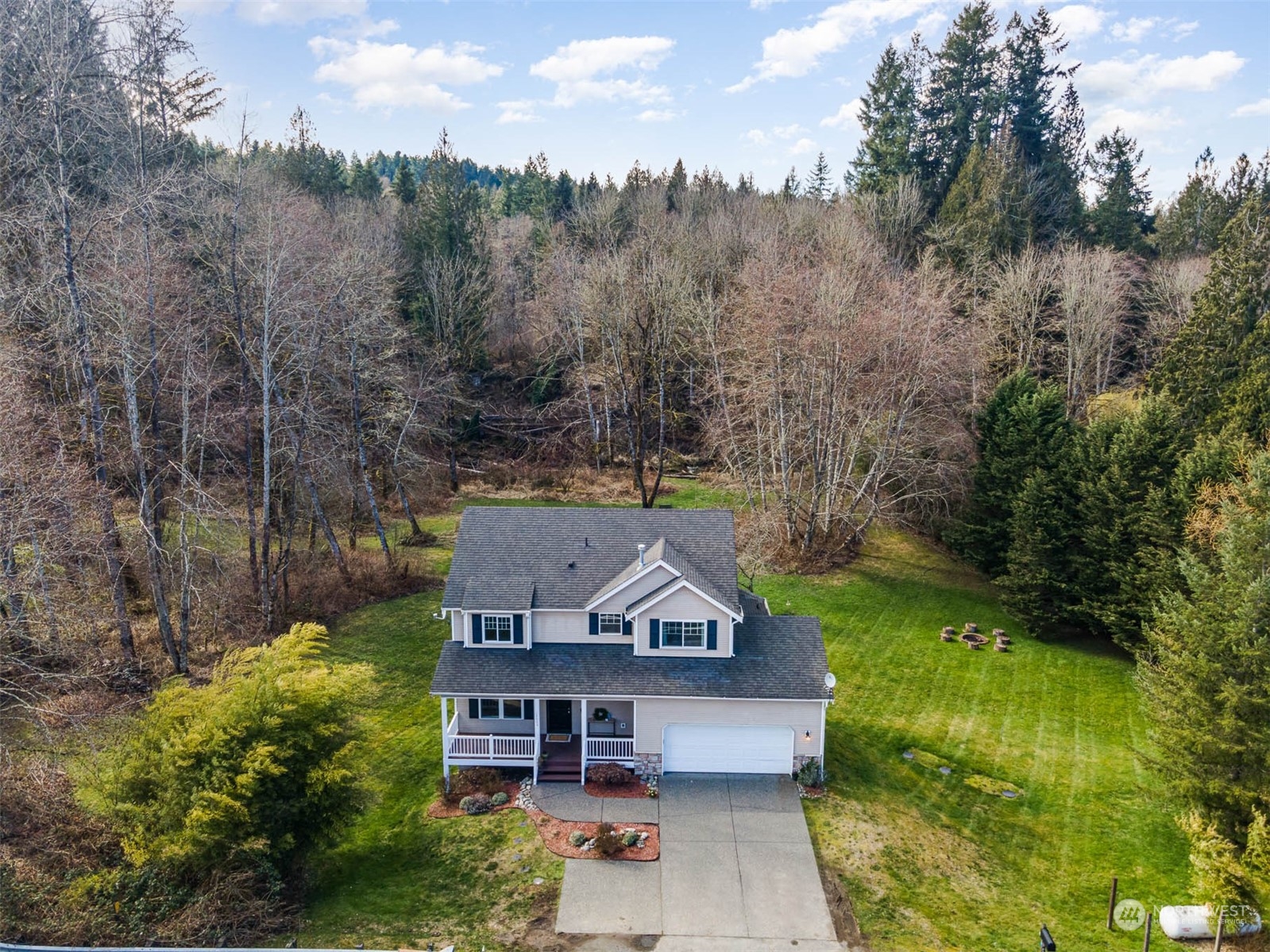15503 Cedar Grove Road Southeast Issaquah, WA 98027 - Photo 1 of 27 aerial view of a house with garden