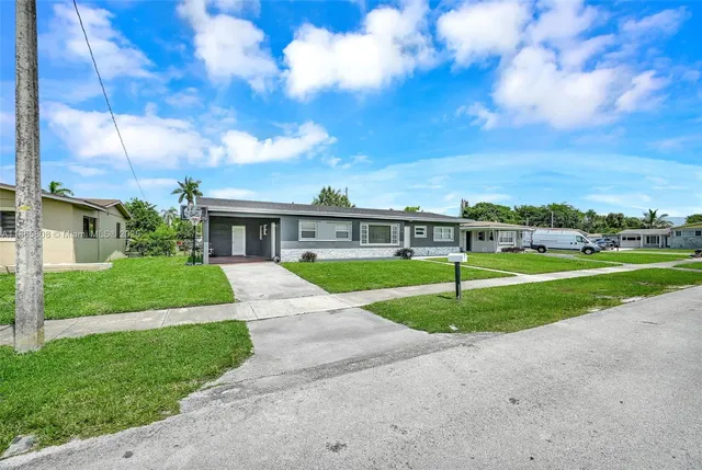 a view of outdoor space with garden