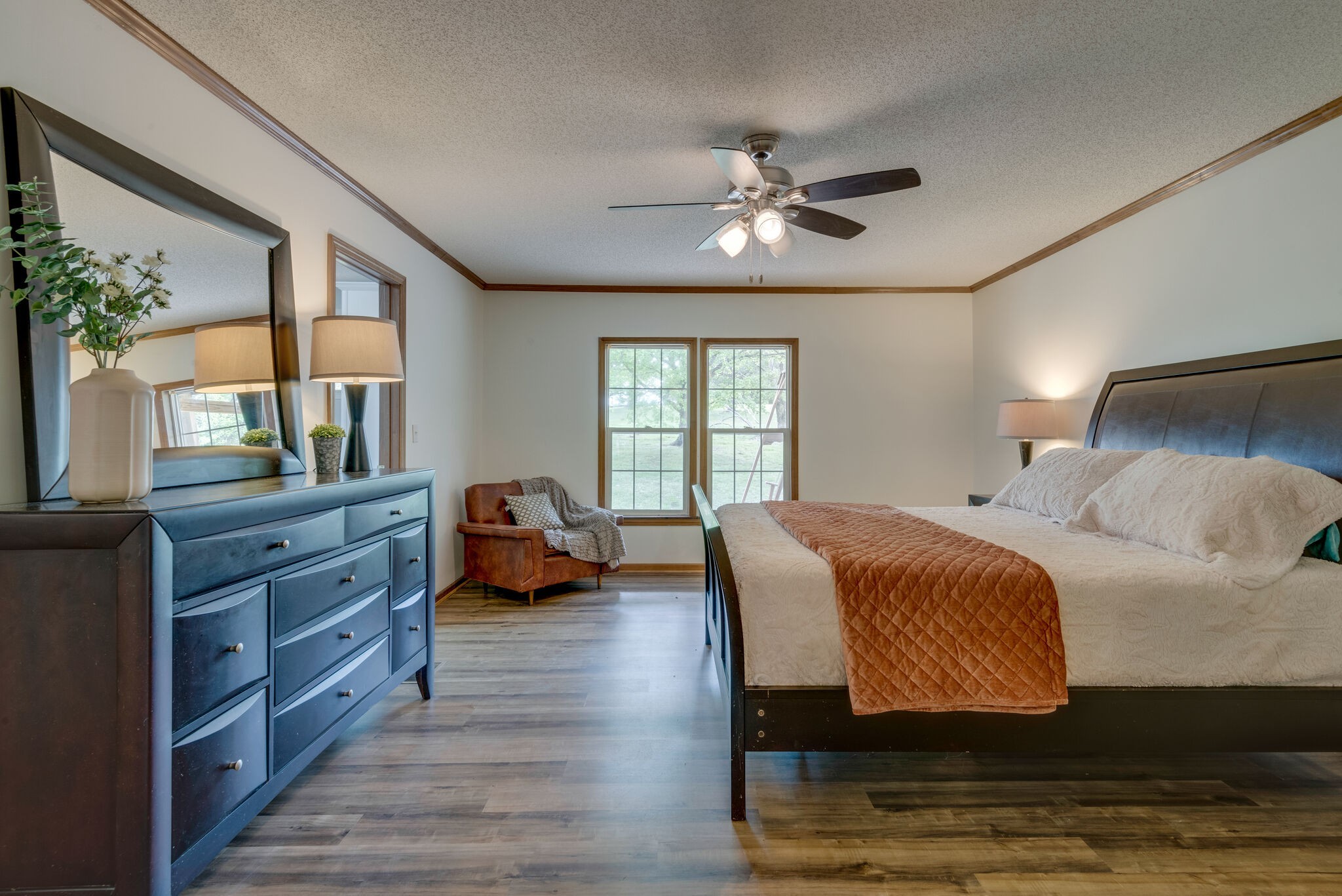 7289 Anderson Road Fairview, TN 37062 - Photo 26 of 51 a bedroom with a bed and wooden floor