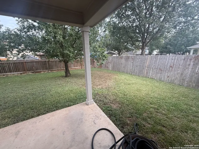 a view of a back yard
