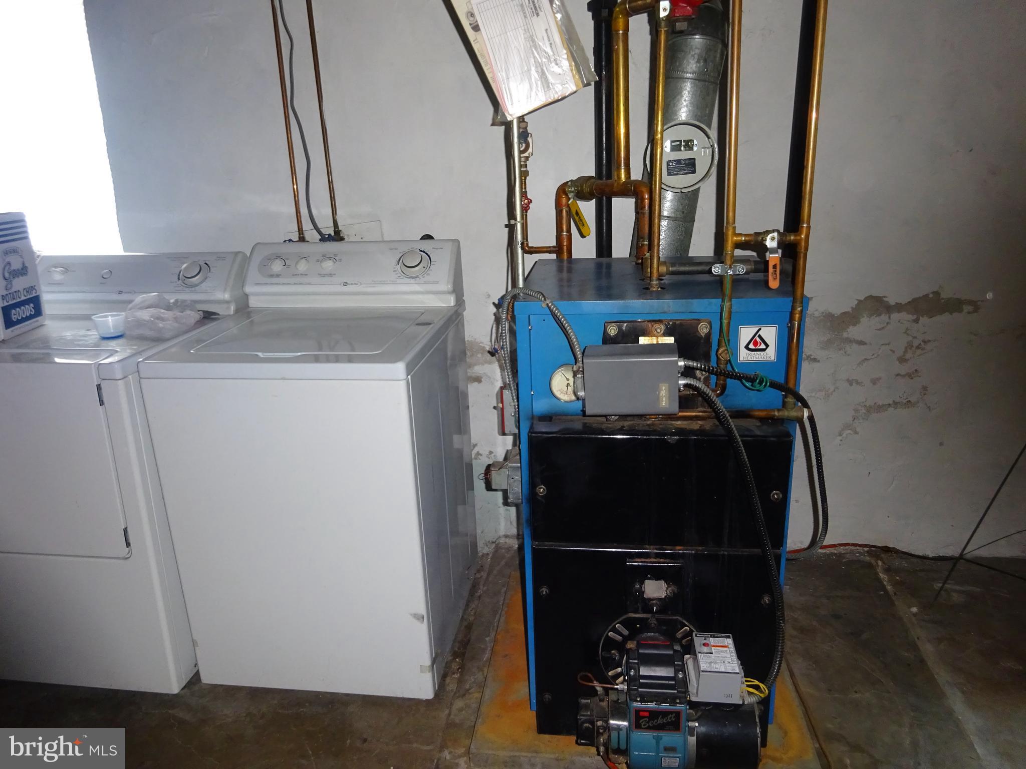 327 2nd Street Reading, PA 19607 - Photo 33 of 33 Basement Laundry/ Oil Hot Water Heat