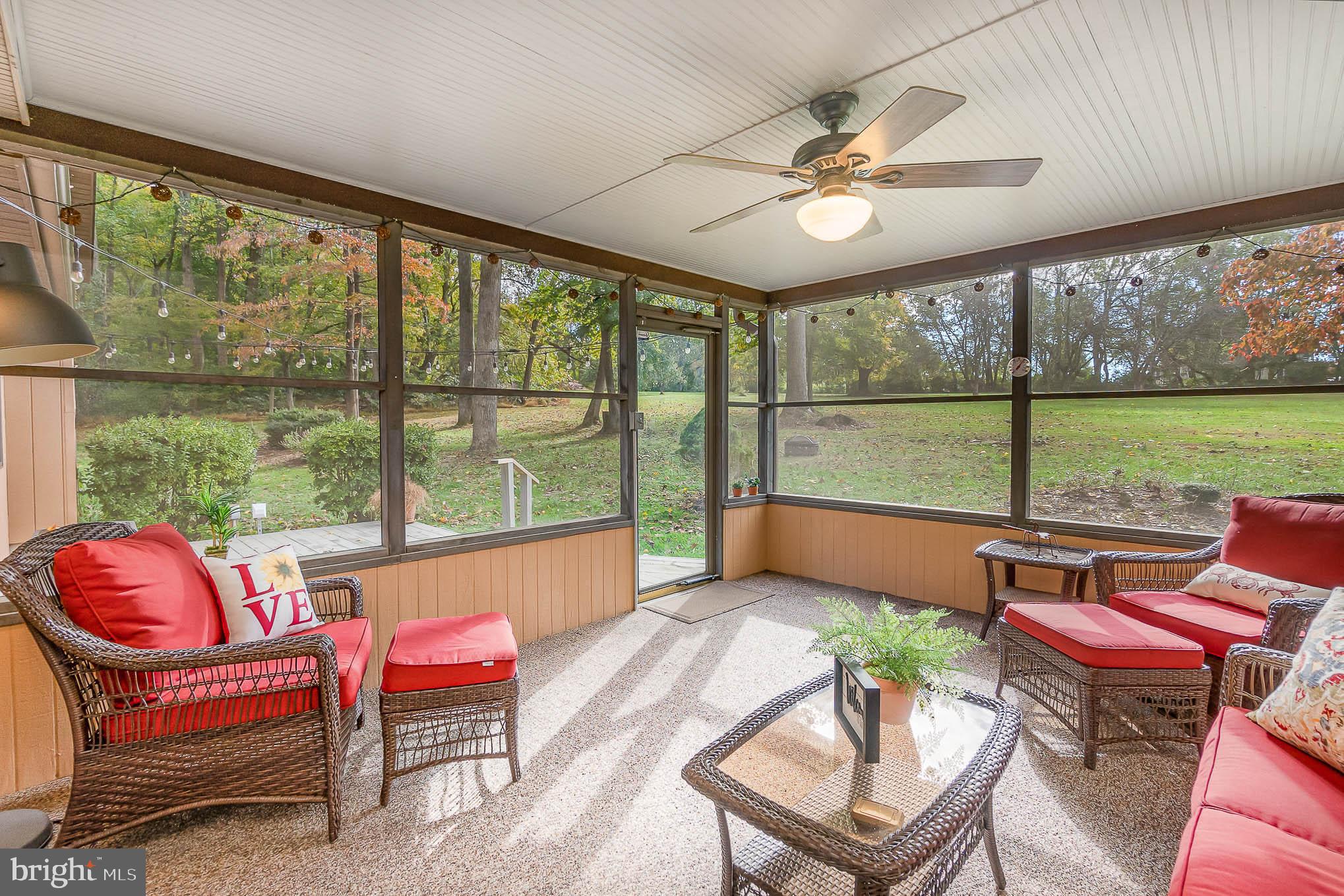 1062 Dr Jack Road Conowingo, MD 21918 - Photo 19 of 51 Screened-in Porch with fan and outside deck