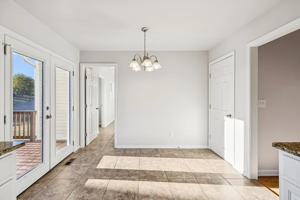 a view of a room with window