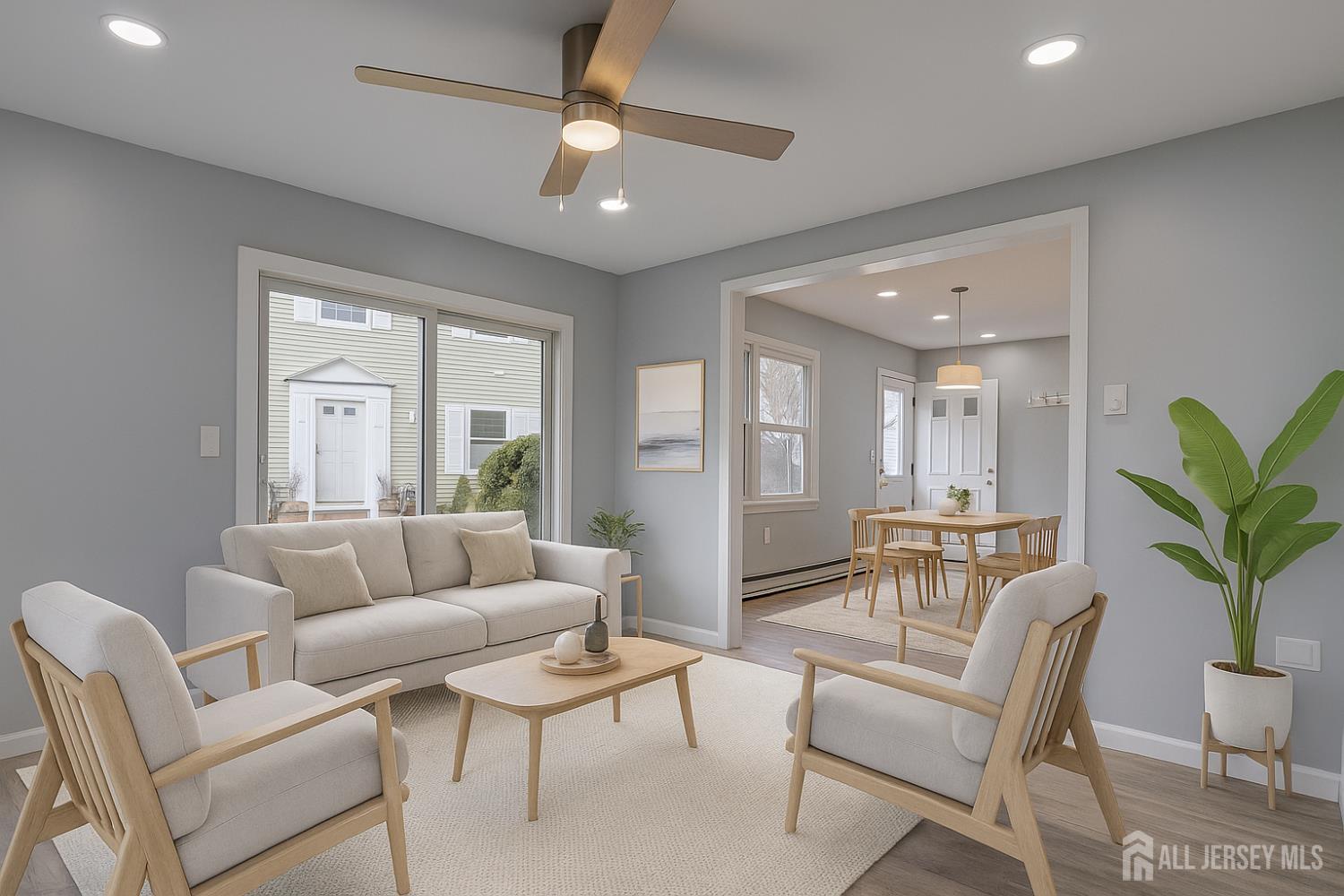 146 B Old Nassau Road Monroe Township, NJ 08831 - Photo 34 of 46 a living room with furniture and a large window