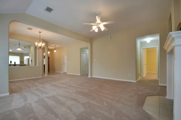 a view of an empty room