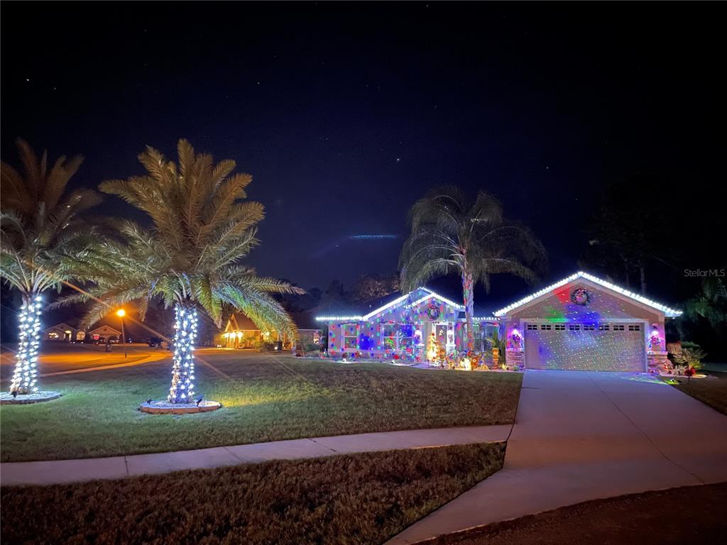 3455 Whispy Court Spring Hill, FL 34609 - Photo 41 of 42 a front view of a house with garden