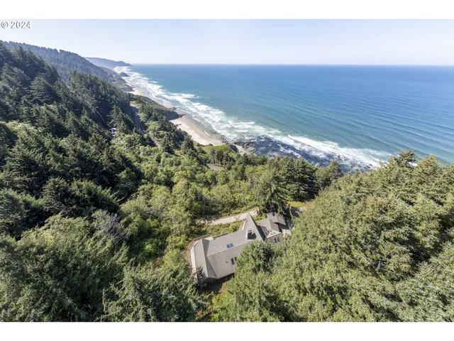 a view of beach and ocean