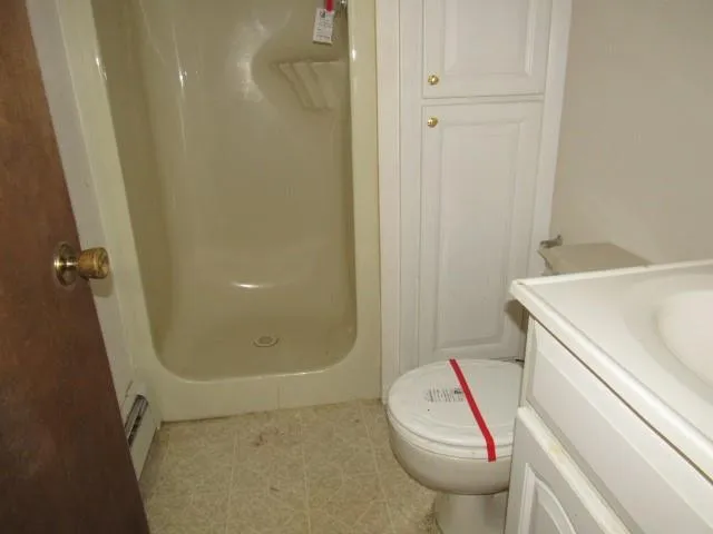 an empty room with an entryway