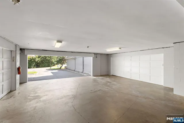 a view of a porch with a fireplace