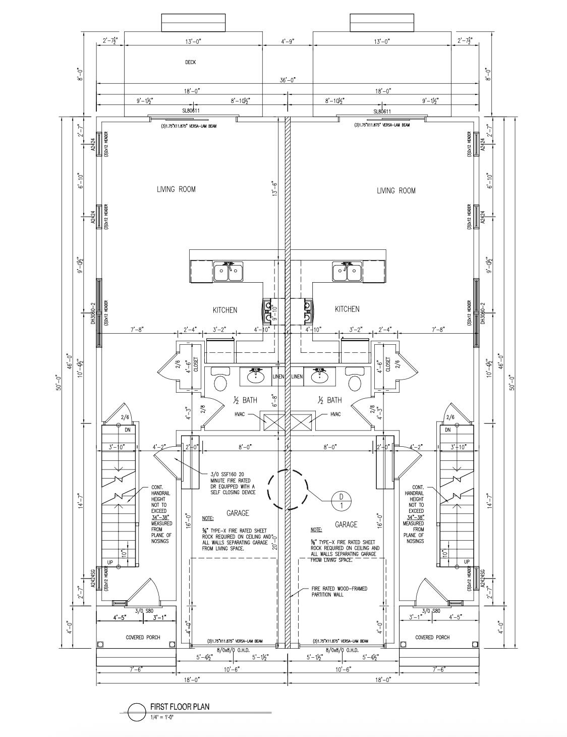 Lot 32 Harvard Common, Unit A Portland, ME 04103 - Photo 10 of 11 Floor Plan 1st Level