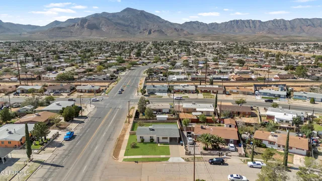 an aerial view of a city